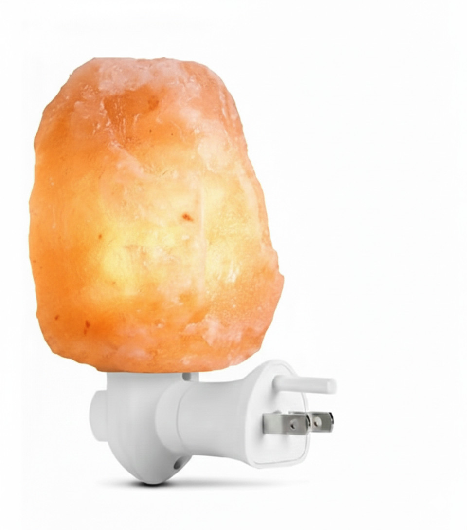 Himalayan Pink Salt Natural Hand-Carved Night Light 1 Pack