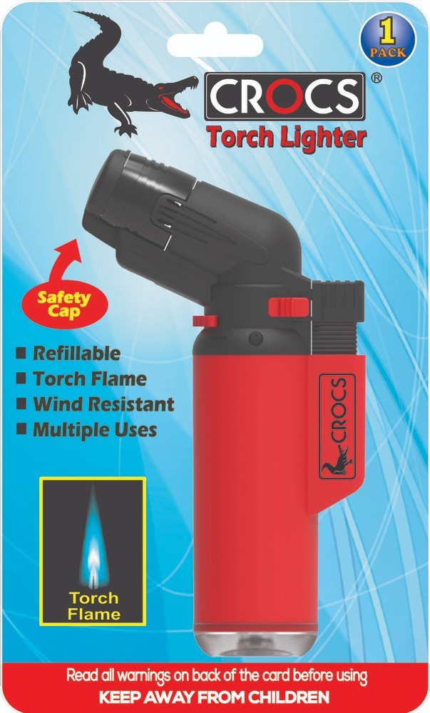 2-Pack Crocs Torch Lighters – Stylish, Reliable Flame for Every Occasion!