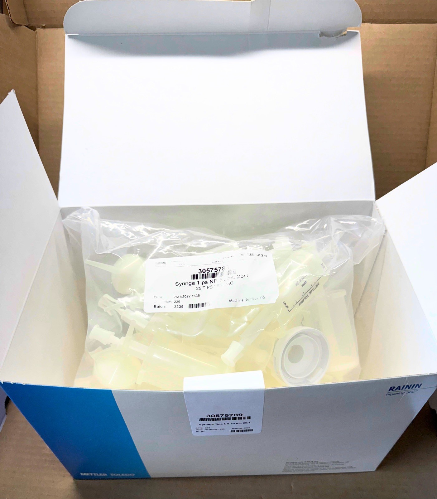 Rainin Mettler Toledo Syringe Tips NanoRep 50 mL 25/1, 30575789