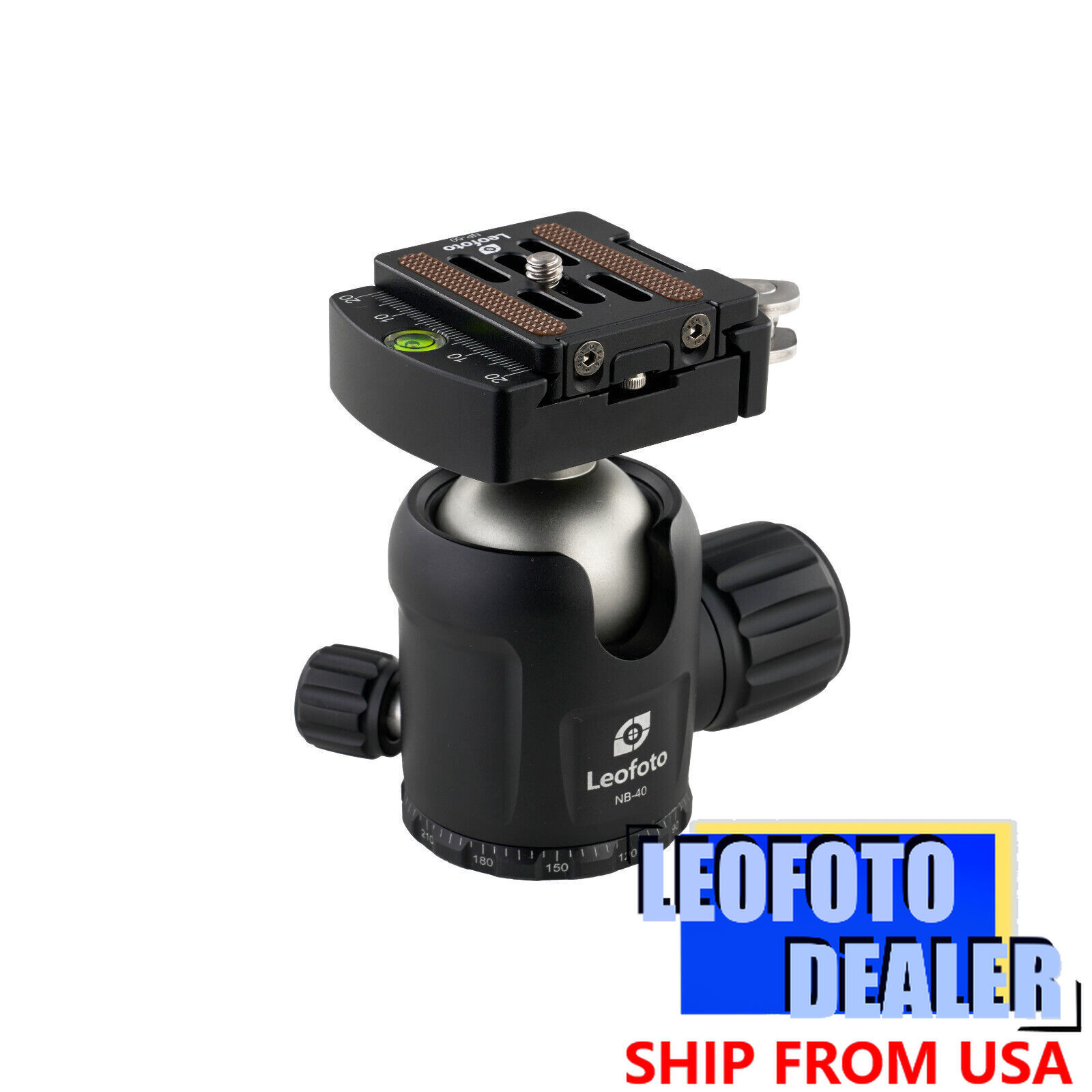 Leofoto NB-40LR Pro Ball Head with Lever-Release Clamp | Arca