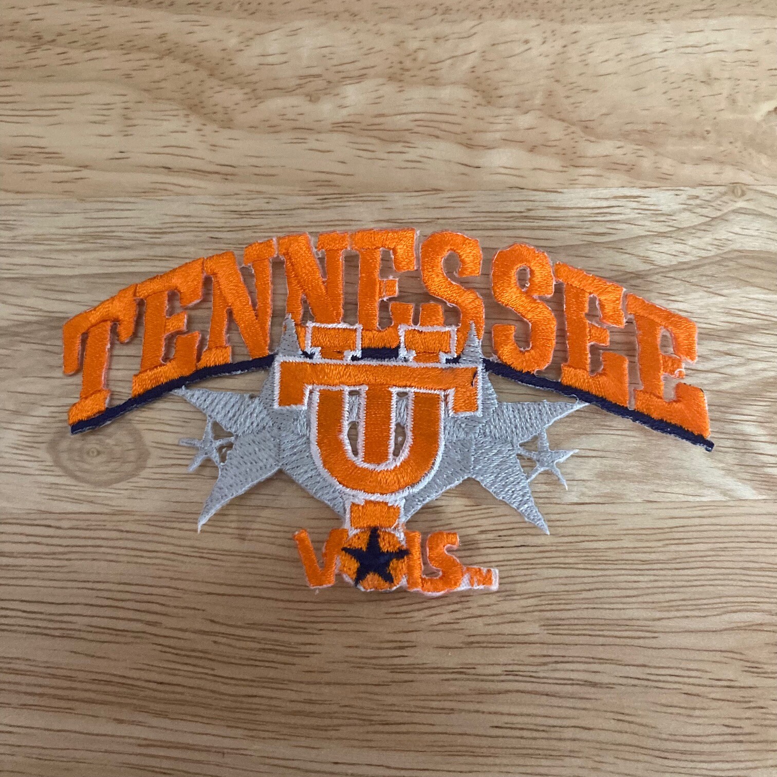 TENNESSEE VOLS VOLUNTEERS Vintage Embroidered Iron-On 4.5" x 2.75" NCAA Patch