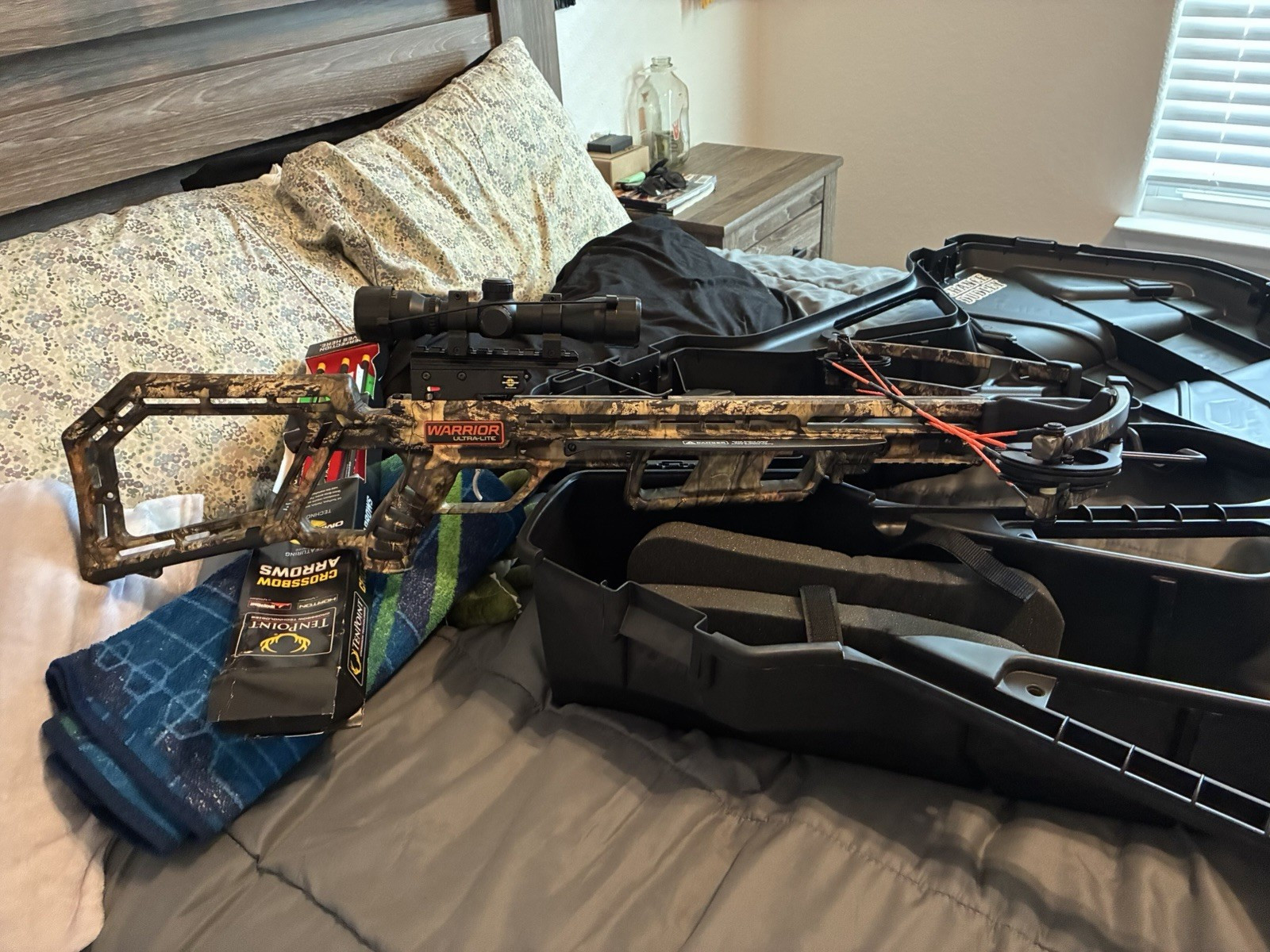 Wicked Ridge Warrior Ultra-Lite Crossbow Camo with Scope & Spire Hard Case