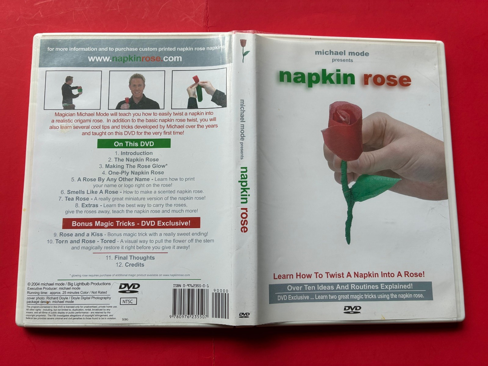 Michael Mode Napkin Rose Magic Trick DVD  Over 10 Ideas & Routines