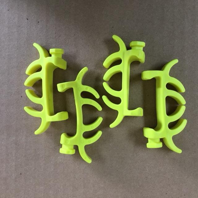 ARCHERY BOW LIMB BAND DAMPENER HOT YELLOW 2 PACK AND FREE USPS SHIPPING
