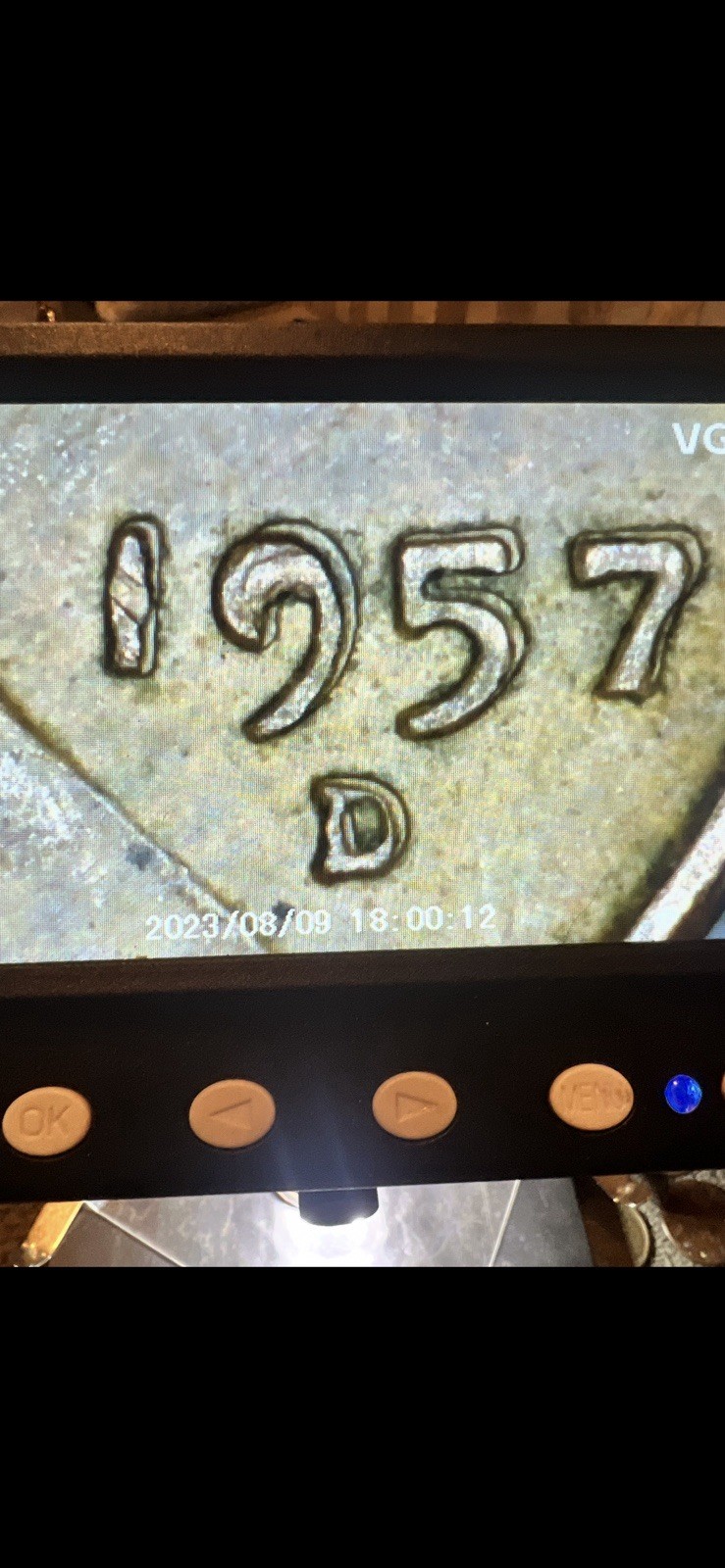 1957 D Wheat DDO