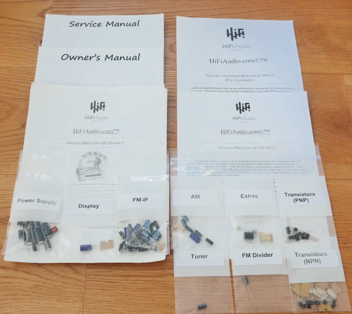 Heathkit AJ-1600 tuner restoration upgrade kit recap capacitor rebuild
