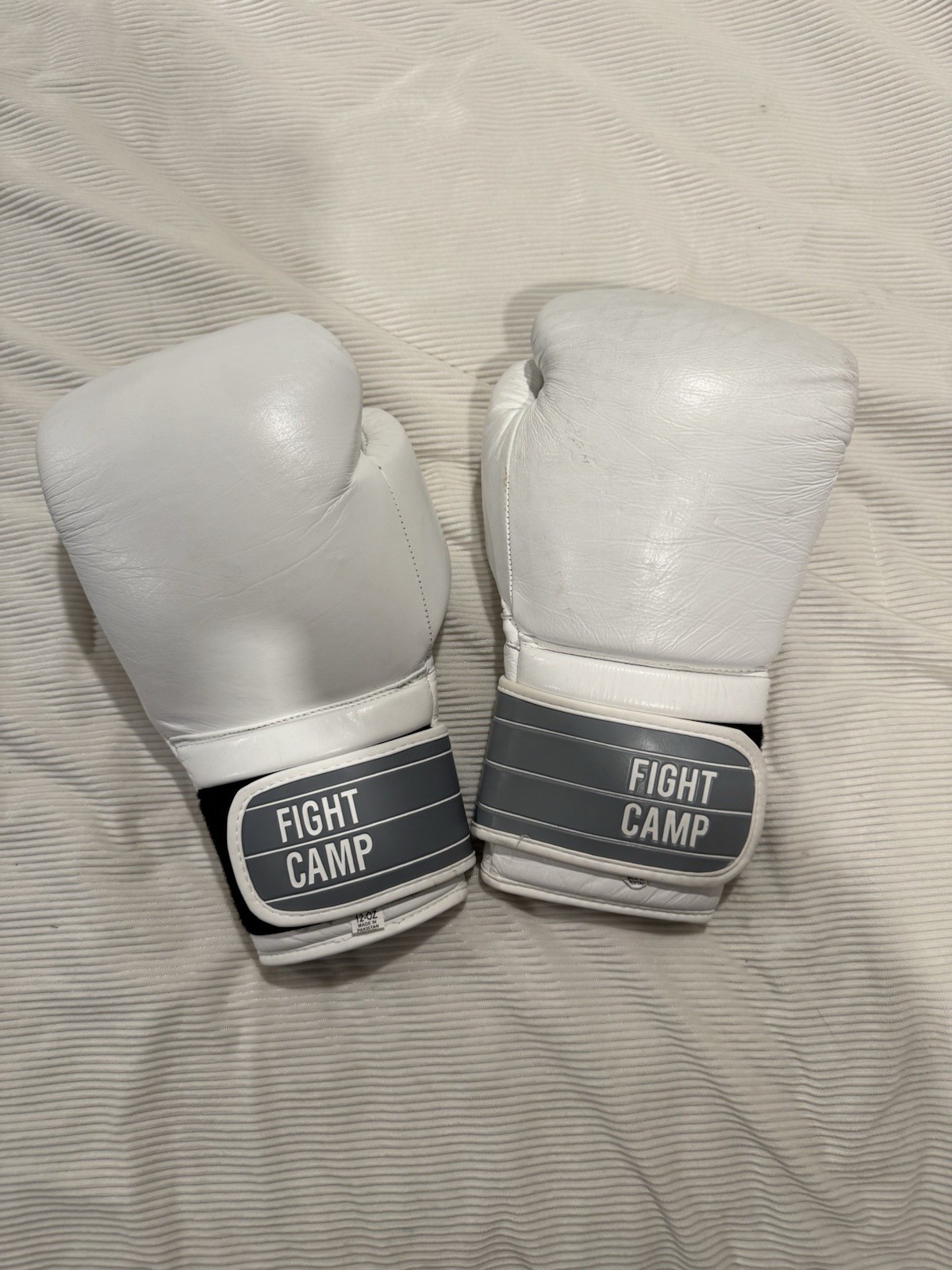 FightCamp Boxing Gloves Small 12 oz. White Leather Used