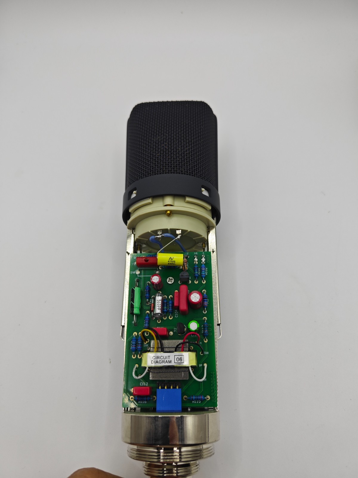 High-quality custom black U87AI condenser microphone, featuring three directiona
