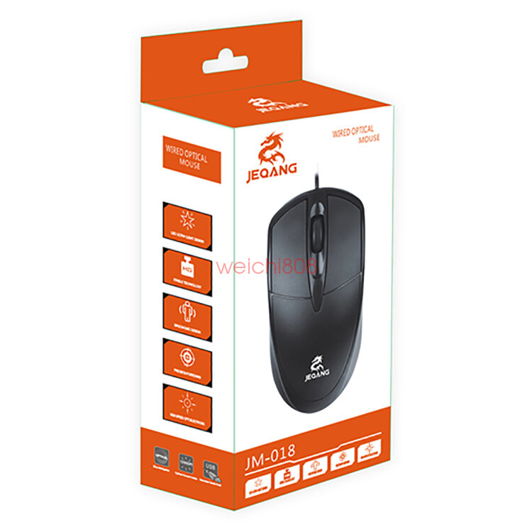 JEQANG USB Wired Computer Mouse for PC Laptop Desktop Computers