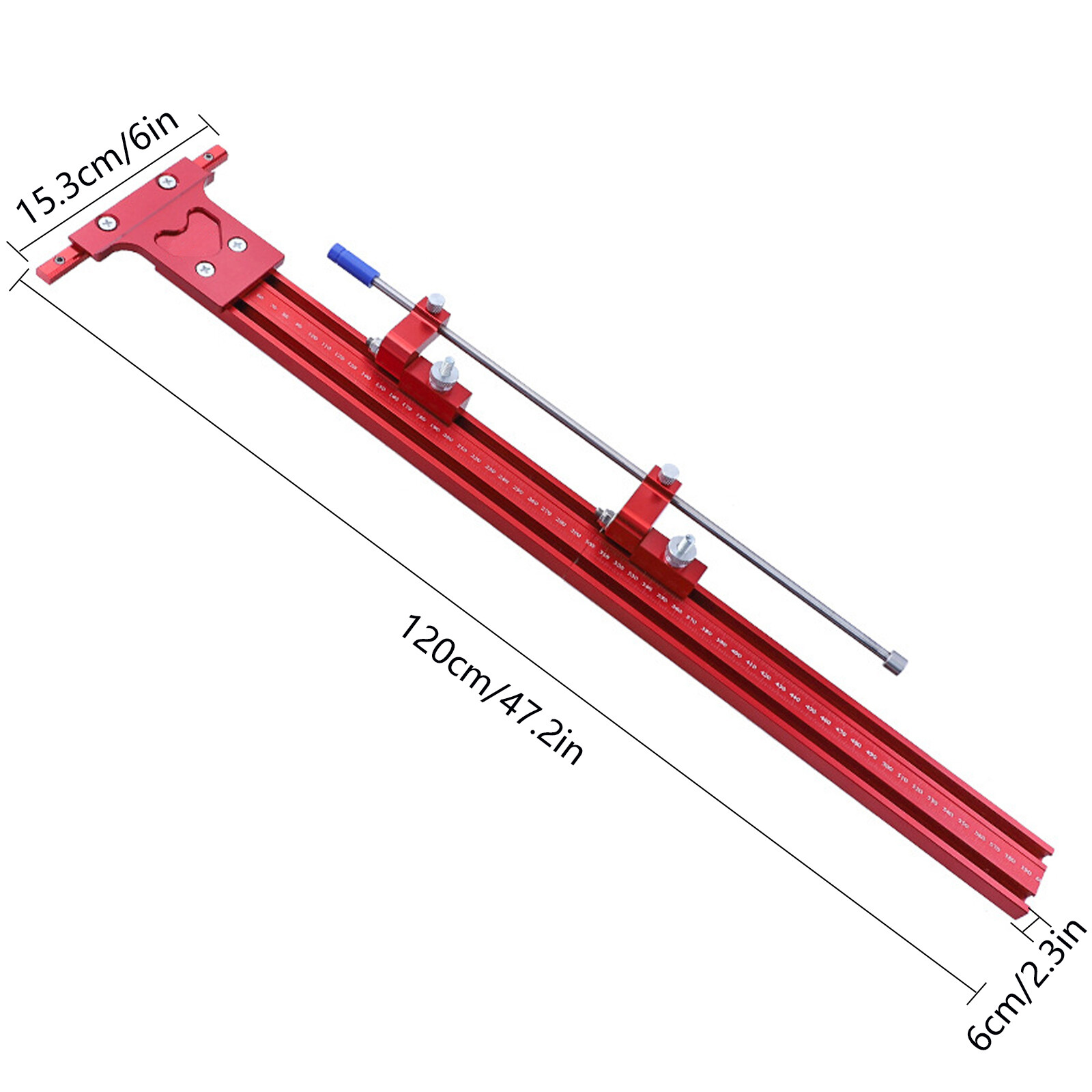 Parallel Rail Guide System Track Saw Woodworking Guide Carpentry Tool Set