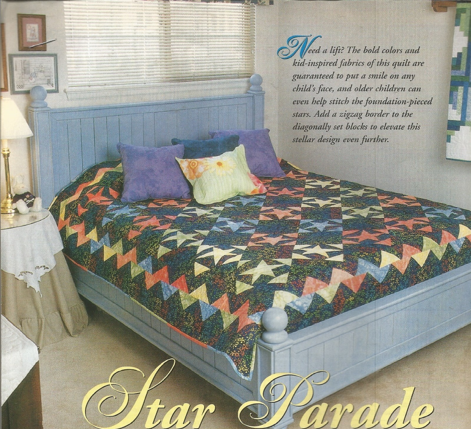 F0025 STAR PARADE  QUILT PATTERN/INSTRUCTIONS