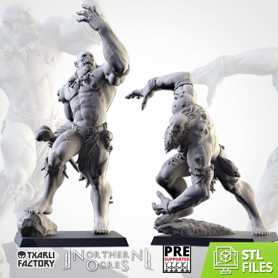 2 Gorgers, Txarli Factory, Ogre Fantasy Miniatures