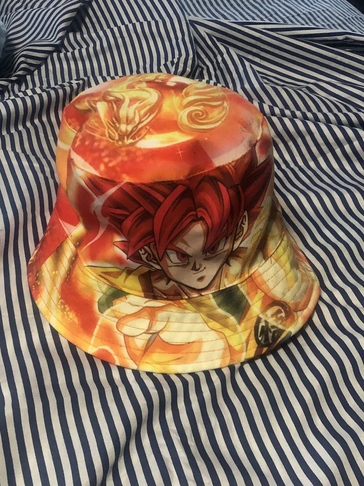 RARE DRAGON BALL Z Bucket Hat Kids One Size Children Kids Boys Girls Hat