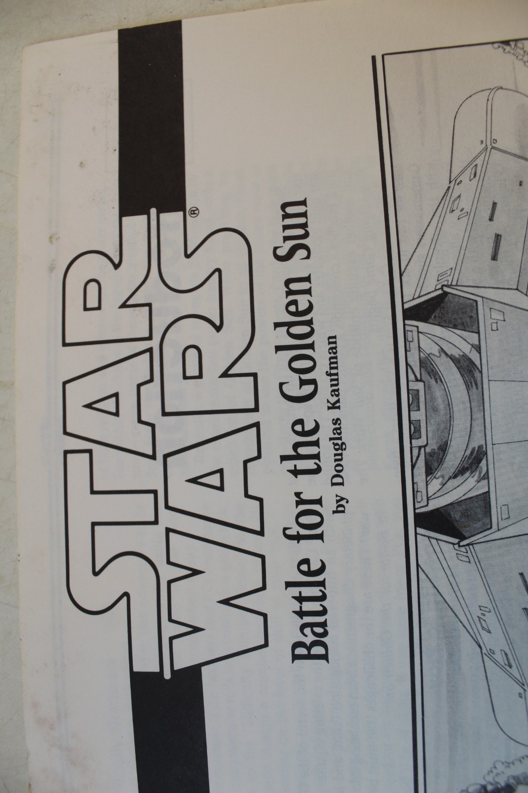 Battle For The Golden Sun Star Wars Roleplaying Game (RPG) West End Games - NEW