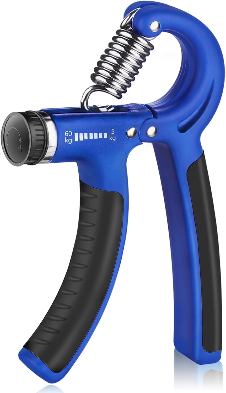 Grip Strength Trainer, Hand Grip Exerciser Strengthener with Adjustable Resistan