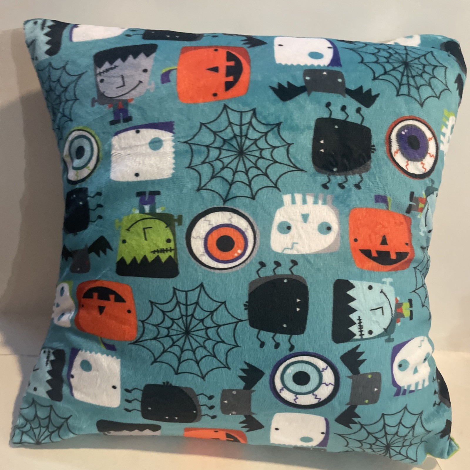 Minky Halloween Throw Pillowcase 13.5 X 15” (Pillow Insert Not Included)