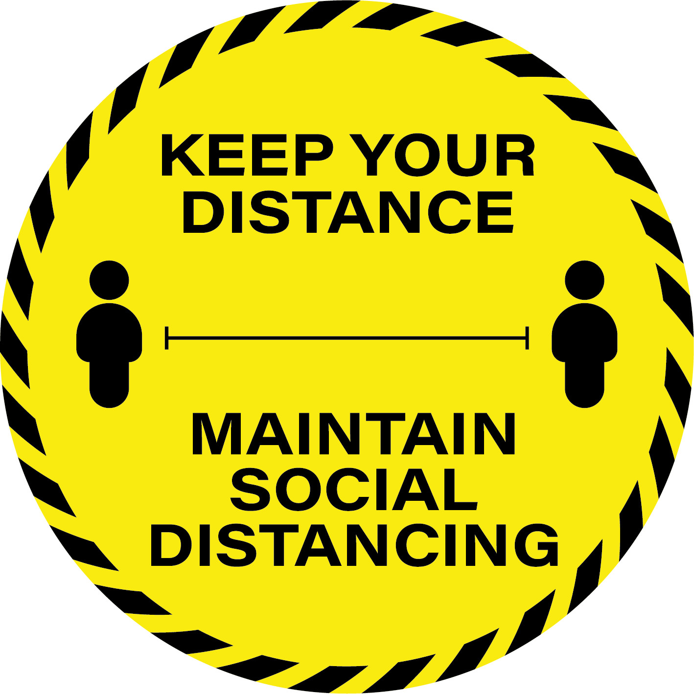 Safety Floor Signs Social Distancing Stickers 12 Designs Available