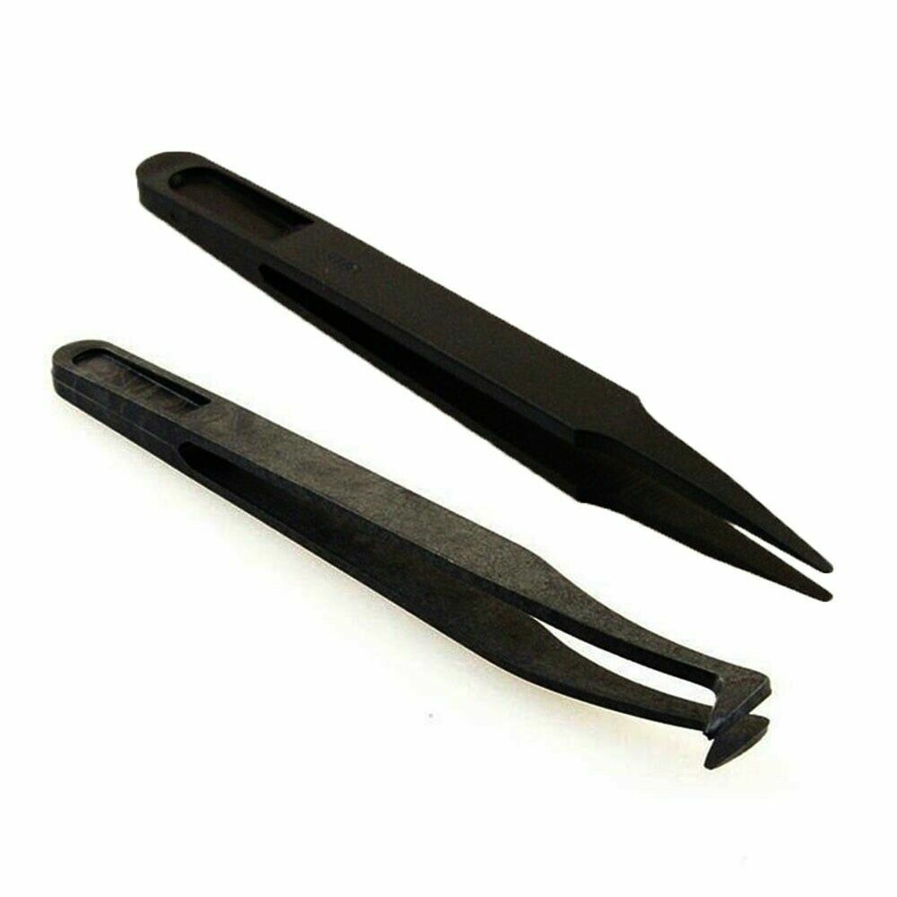 Antistatic Plastic Tweezers Set Heat Resistant Tweezer for Earmold Lab for IEM