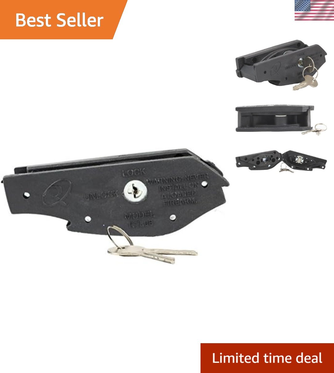 Regal Keyed Trigger Gun Lock for Remington - 2 Steel Keys Included, DOJ Approved