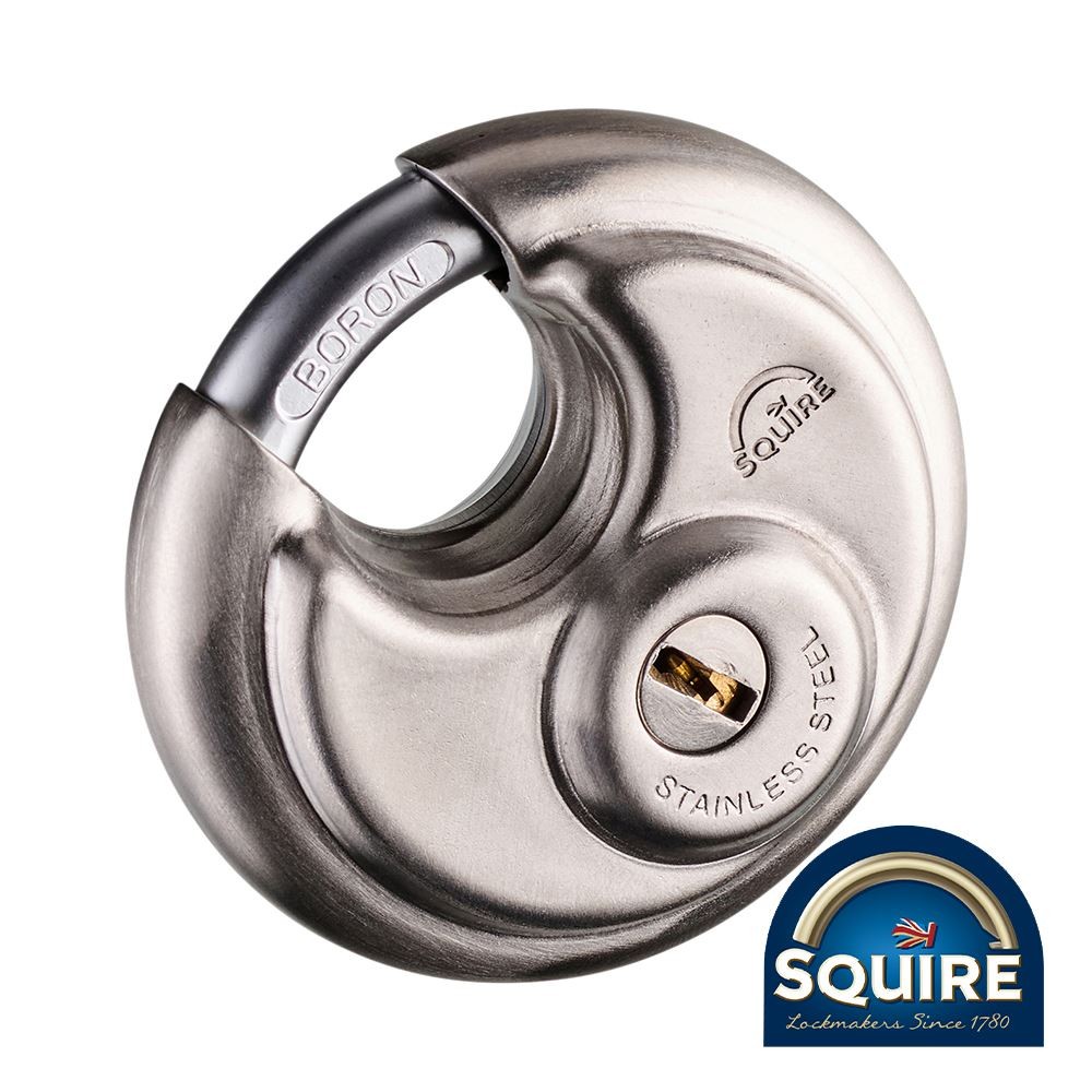 Squire - Cadenas à disque en acier inox