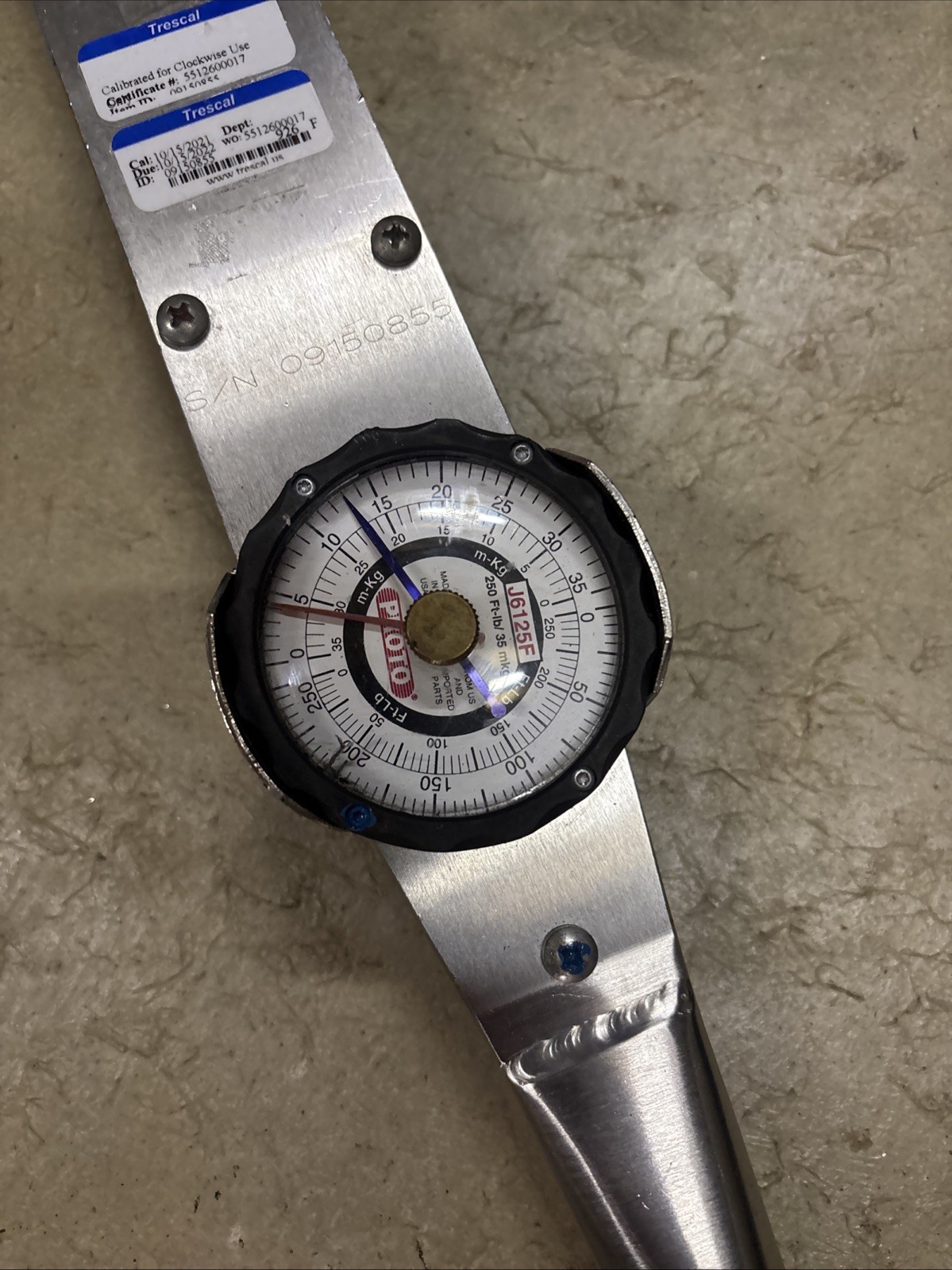 Proto J6125F Dial Torque Wrench