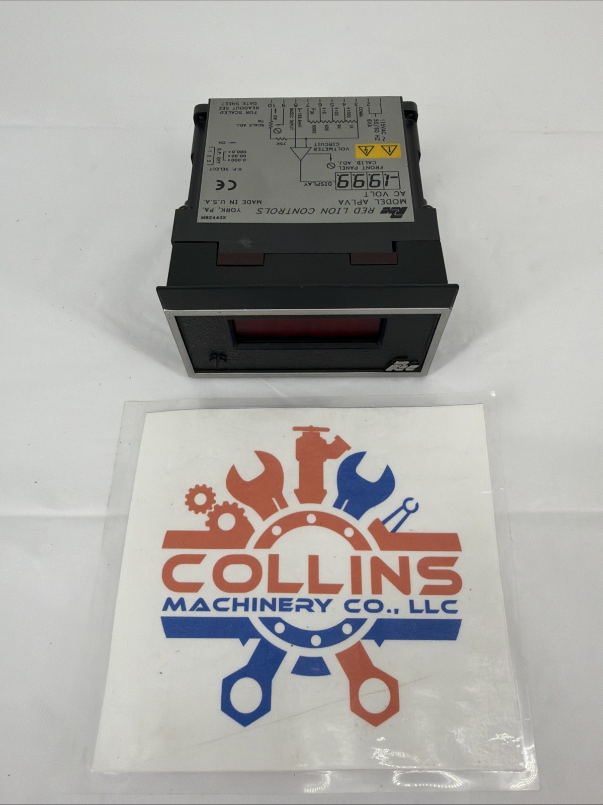 Red Lion Controls aPLVA400 Panel Voltmeter, AC Voltage, 4 Digit, 115VAC, 50/60Hz