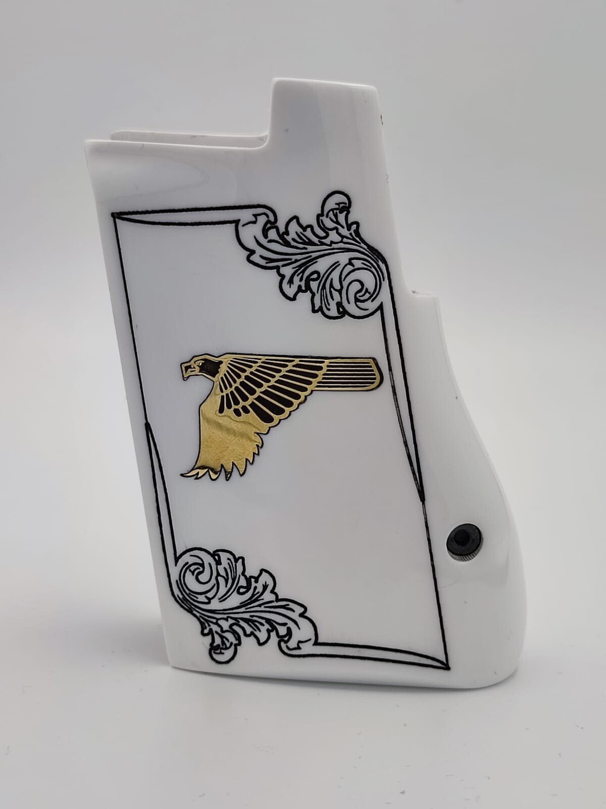 Desert Eagle .357 .44 .50AE PISTOL Grips ACRYLIC White HIGH QUALITY Eagle LOGO