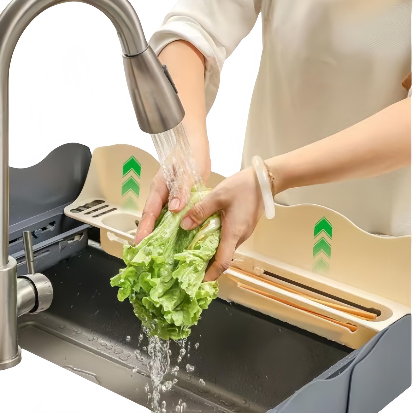 Sink Splash Guard,Adjustable Silicone Sink Protectors for Kitchen Sink. High ...