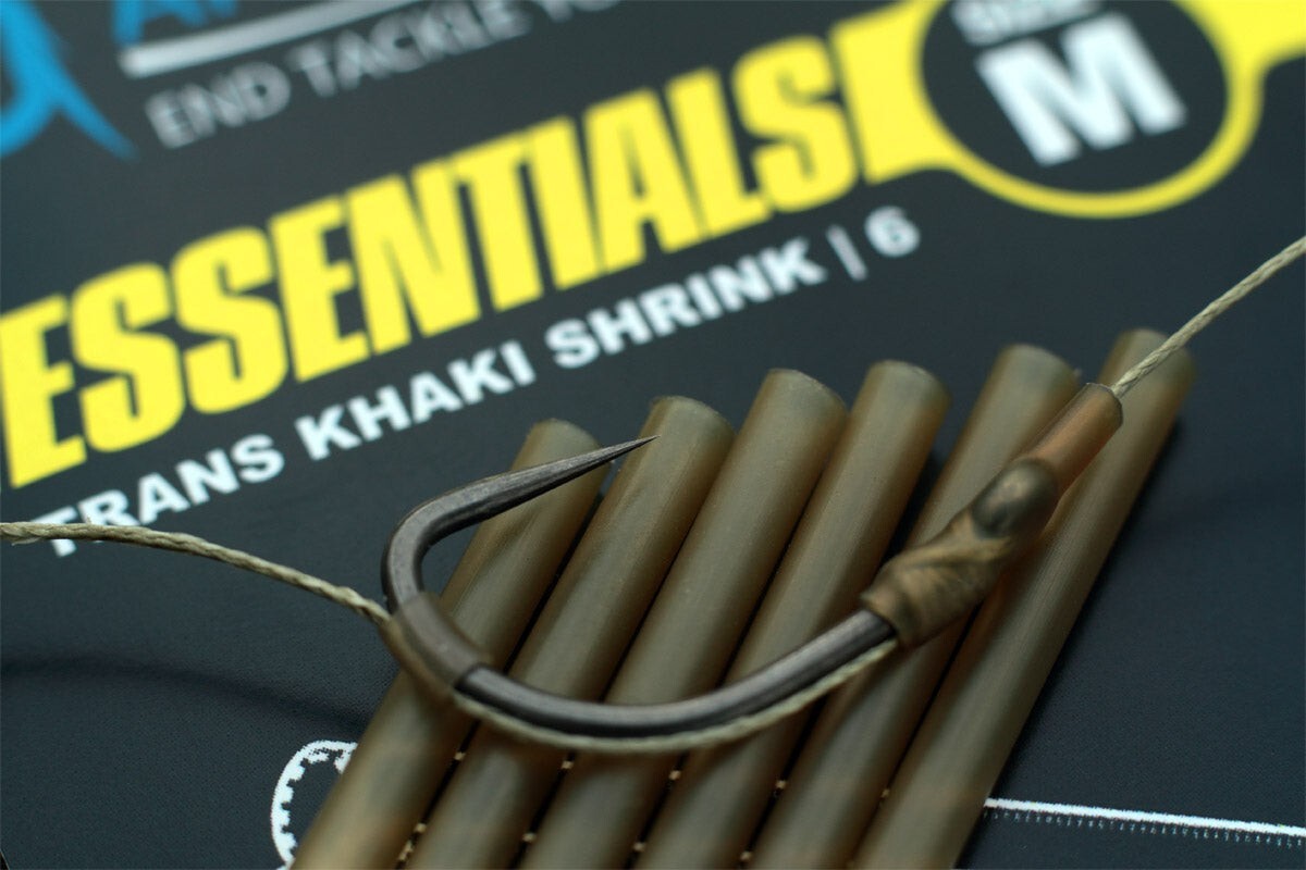 Shrink Tube 2.4mm   0.8mm - Trans Green & Khaki - Carp Rigs - Made in the U.K