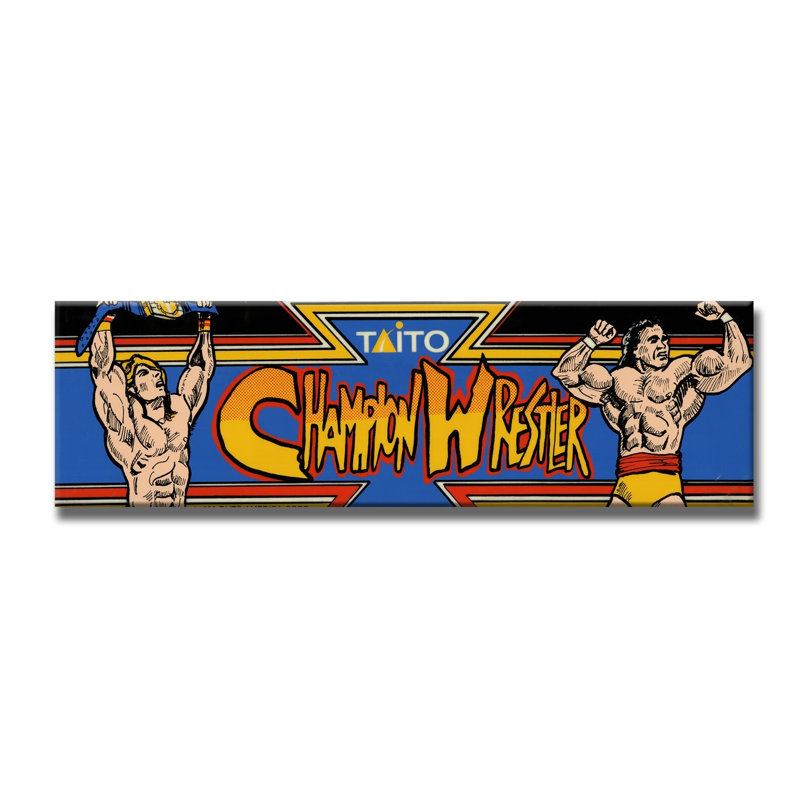 Champion Wrestler Premium Arcade Marquee Insert Reproduction Header/Backlit Sign
