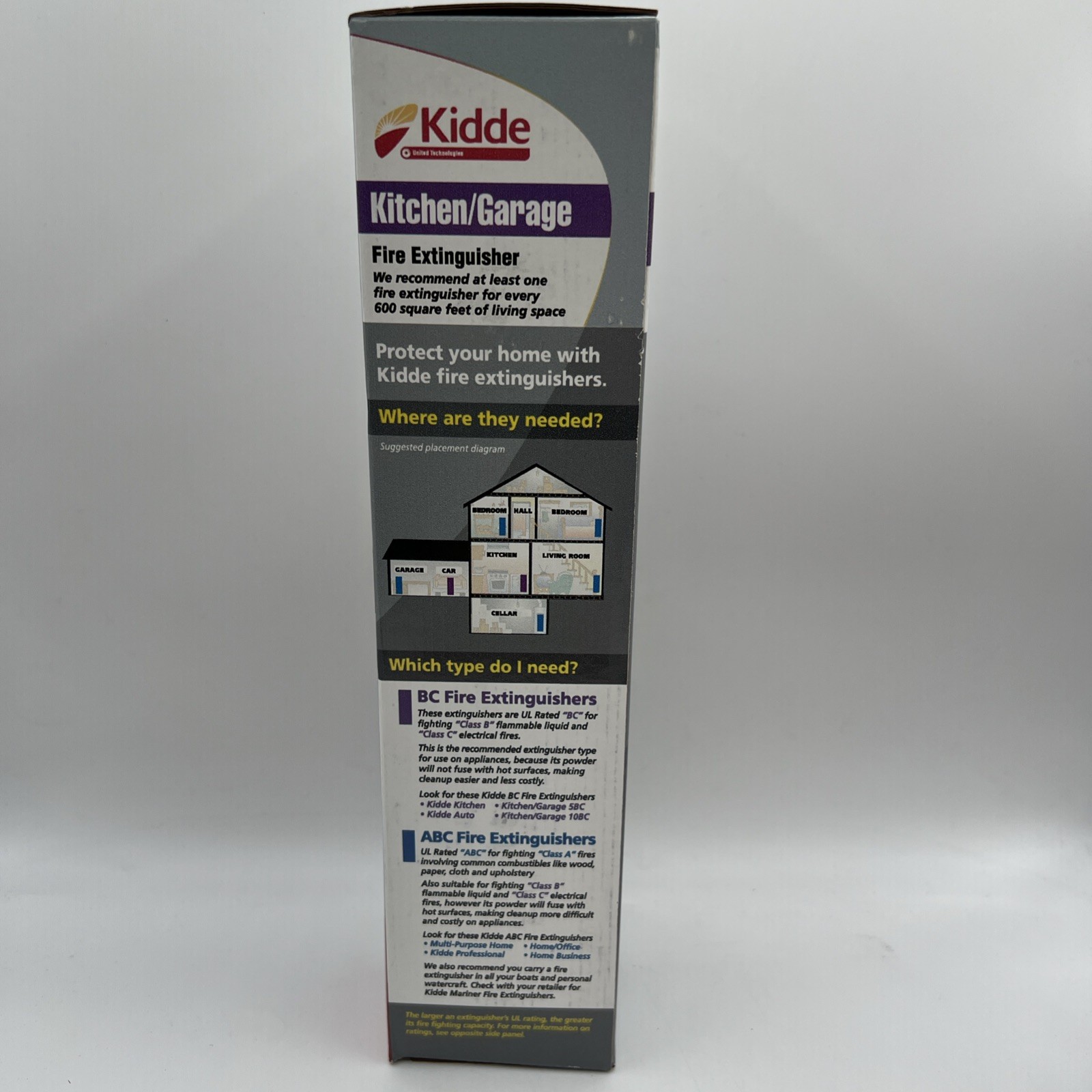 Kidde Kitchen/Garage Fire Extinguisher 10-B:C UL Rated Safety Device