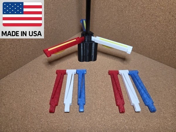 Arrow Fletching Jig all-in-one Helical Left, Right, and Straight - Made in USA