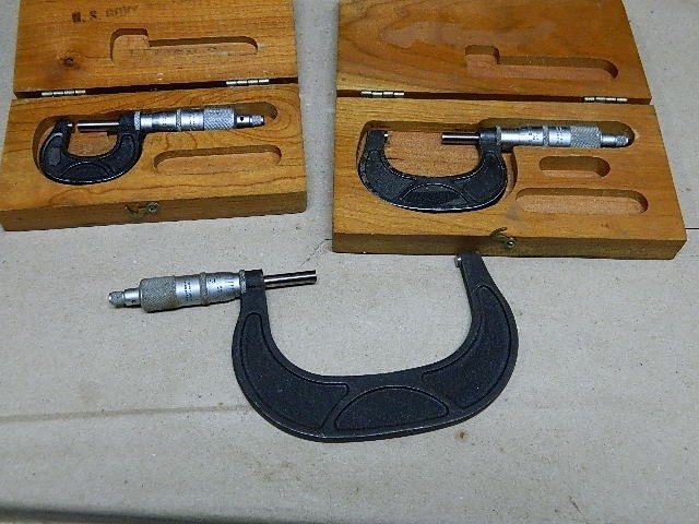 Scherr Tumico 0-1" 2" - 3" 3" - 4" Outside Micrometers Machinist Inspection