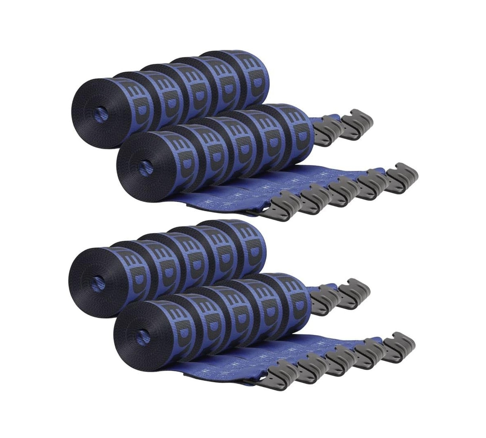Mytee Products Kinedyne Winch Straps 4" x 30" Blue Heavy Duty Tie Down w/Flat...