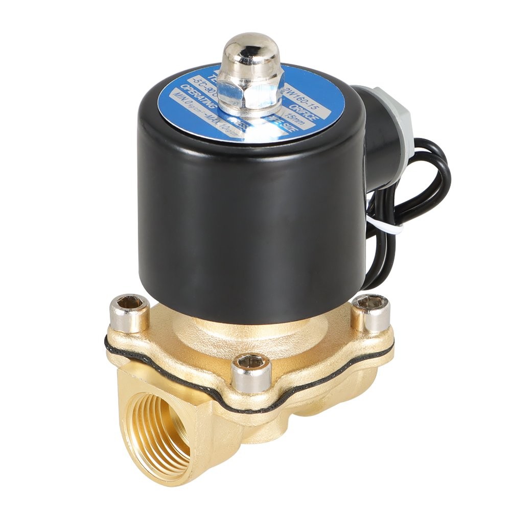 1/2" NPT 12V DC Brass Electric Solenoid Valve Water Air Gas NC 1/2"