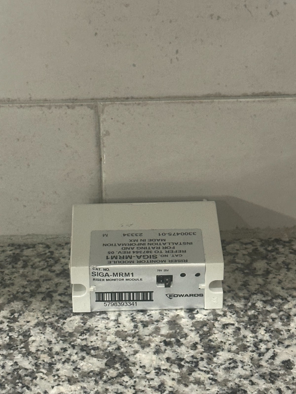 GE EST EDWARDS SIGA-MRM1 FIRE ALARM RISER MONITOR MODULE