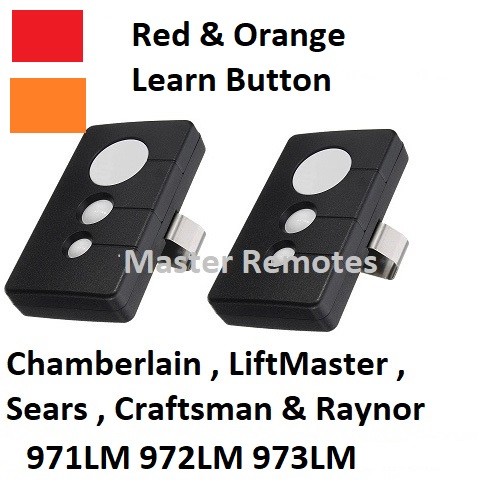 2 for LiftMaster 971LM Button Car Garage Door Opener Remote Control 390MHz