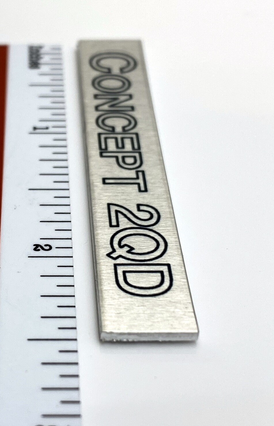 Concept 2QD Turntable Badge Logo Custom Made Aluminum