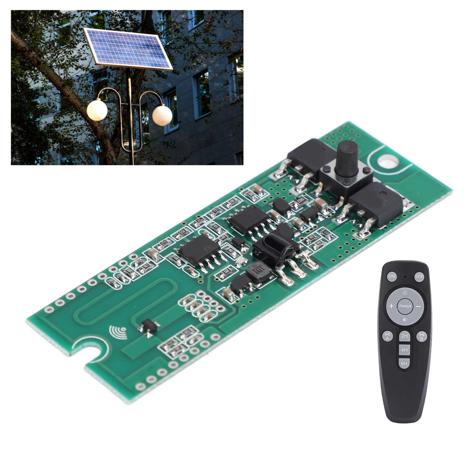 Solar Light Circuit Board Remote Control Human Body Sensing LED Control Module