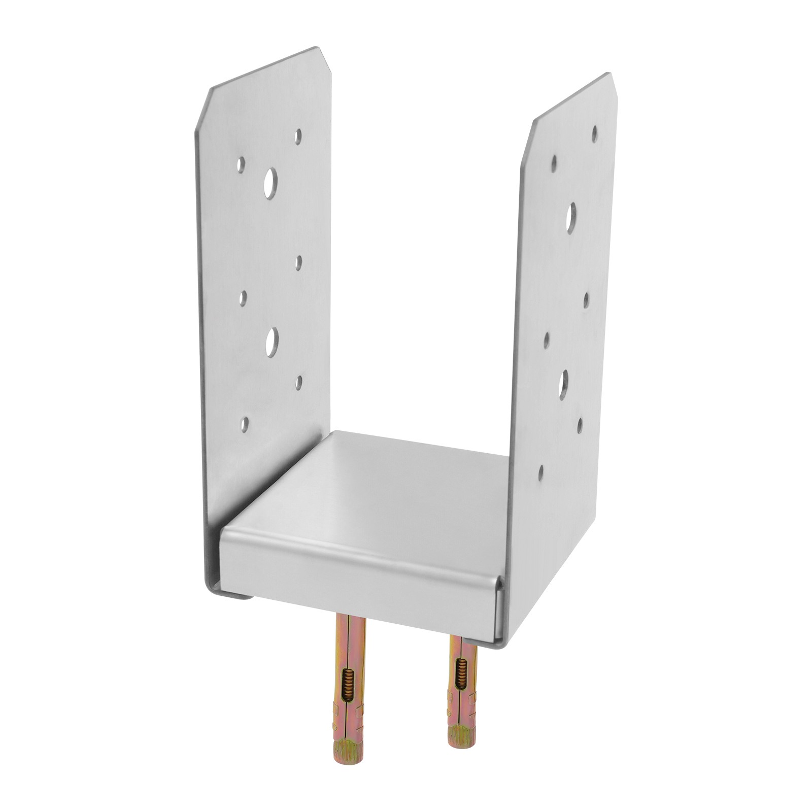 Adjustable 201 Stainless Steel Post Base - 12PCS Anchor Brackets