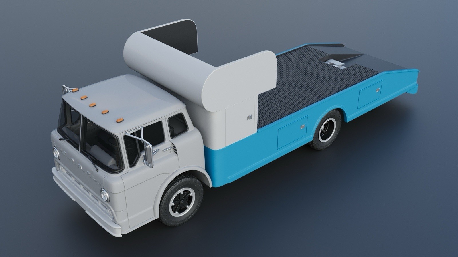 3d Printed 1/25 1972 C-700 Ramp Truck