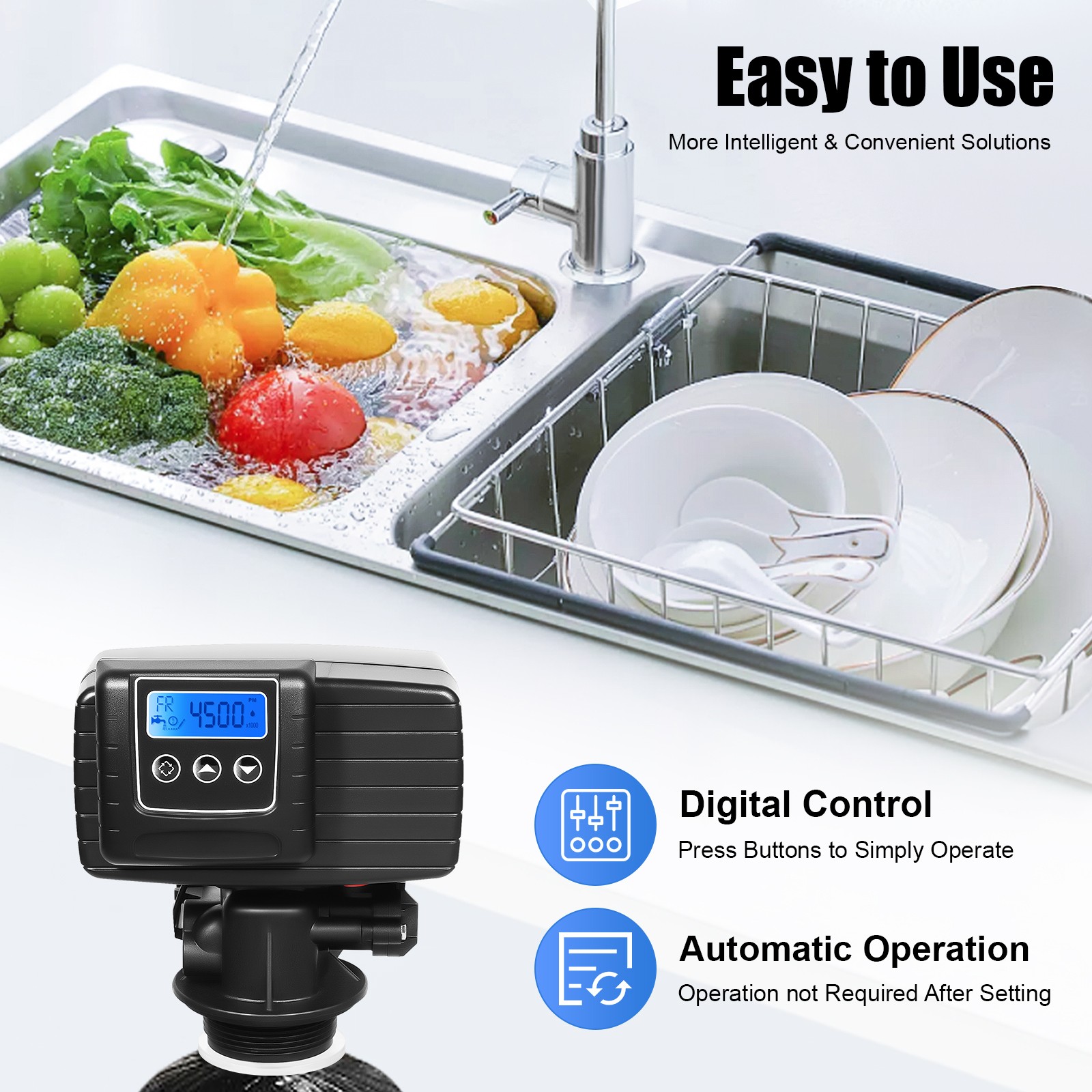 110V Digital Control Valve Water Softener Control Valve Filter Control Head