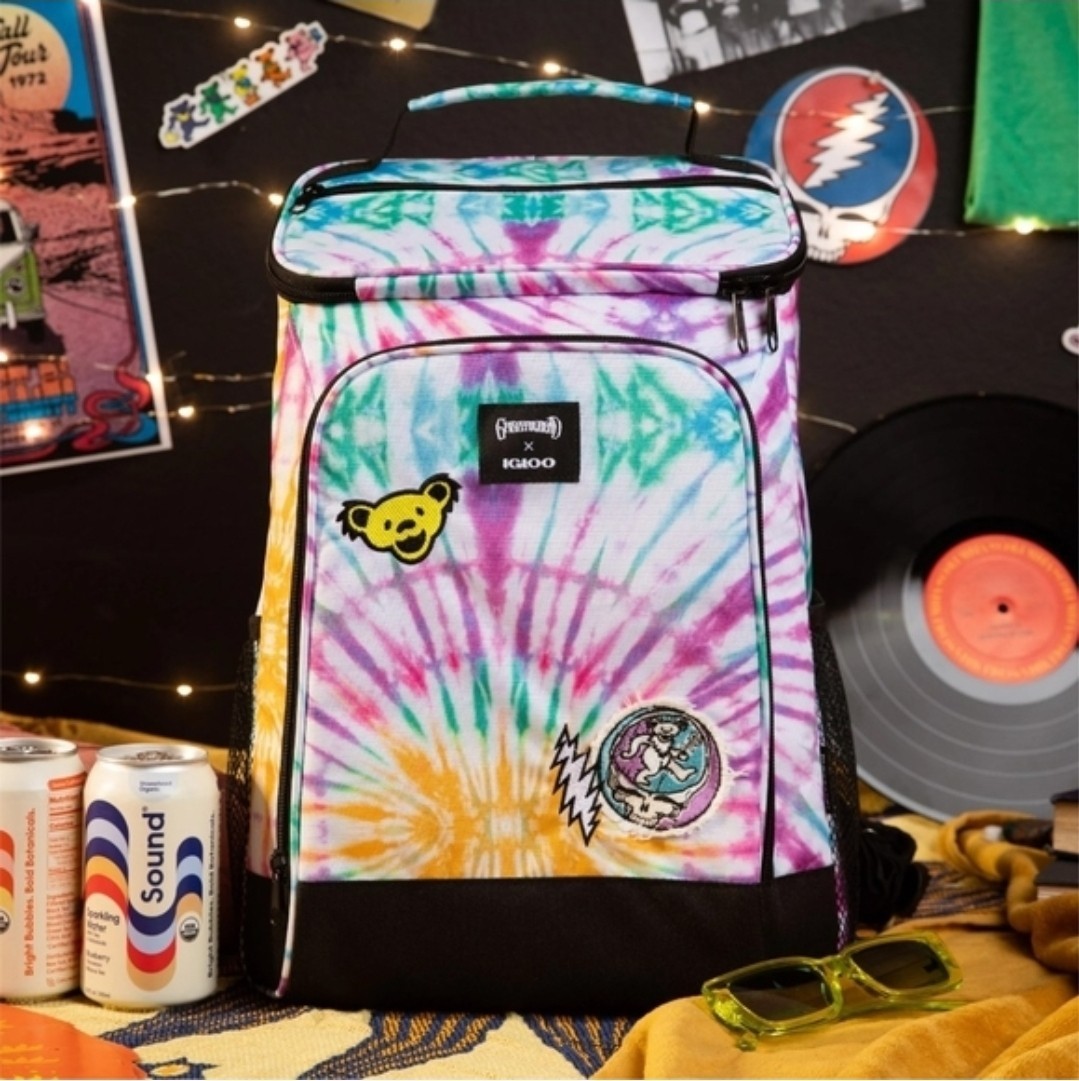 NWT Grateful Dead Backpack 24 Can Daytripper Igloo Cooler Tie Dye New