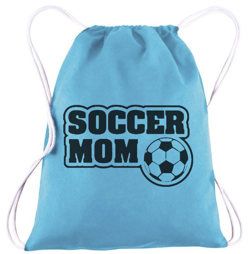 Cotton Drawstring Cinch Sack Backpack Soccer Mom Gifts Clothes Accessories Bag