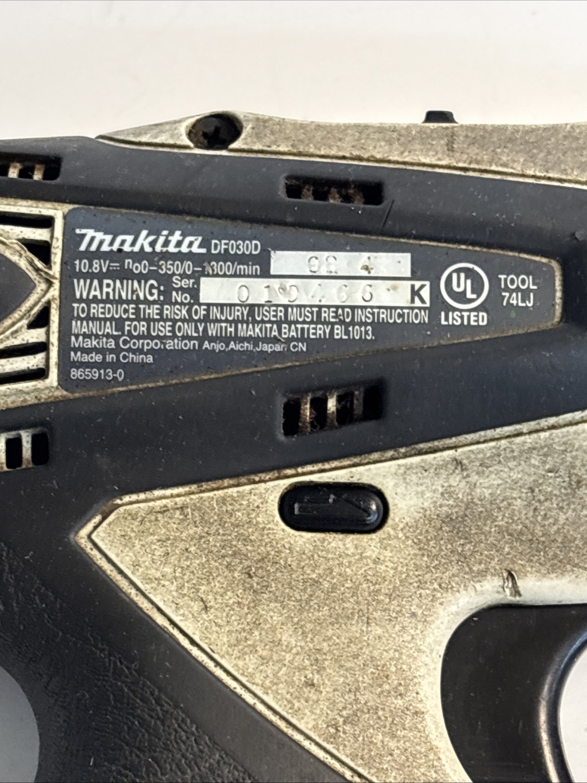 Makita DF030D 10.8V Cordless Drill Driver Pair Tested Working Tool Only