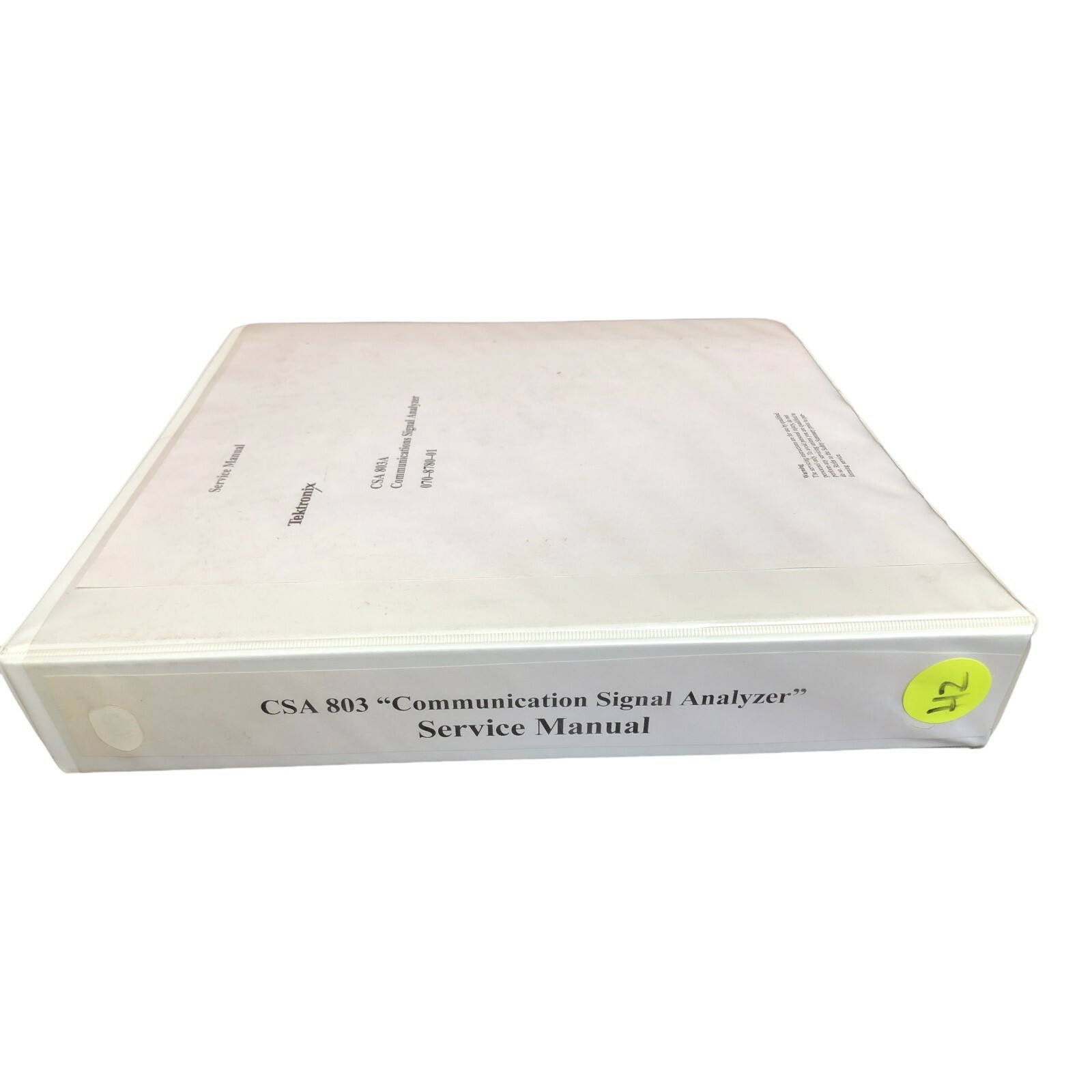 TEKTRONIX CSA 803 COMMUNCATION SIGNAL ANALYZER SERVICE MANUAL