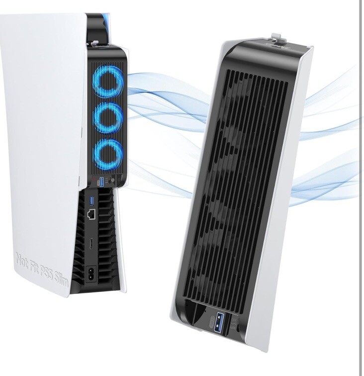 For PS5 PlayStation 5 Console Host Cooling Fan Cooler Game External Accessorie