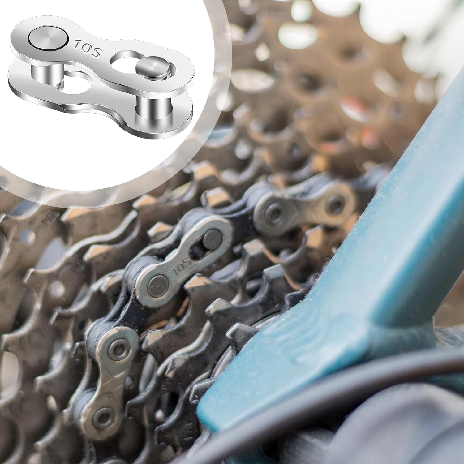 6 Pairs 10 Speed Bicycle Chain Missing Link Quick Connector Repair Set