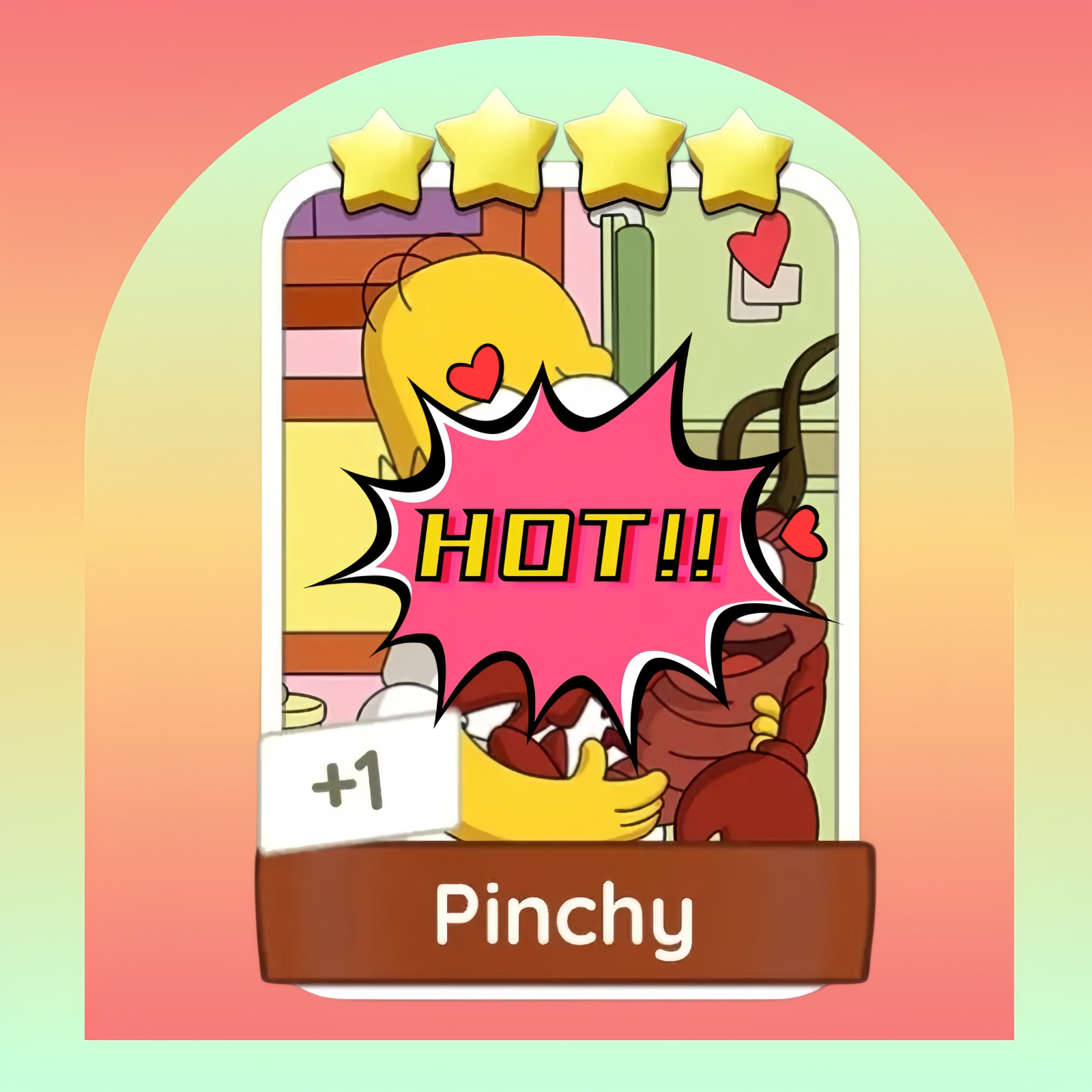 ⭐Pinchy⭐ 4 Star -⭐Monopoly.GO Sticker Set 13-6