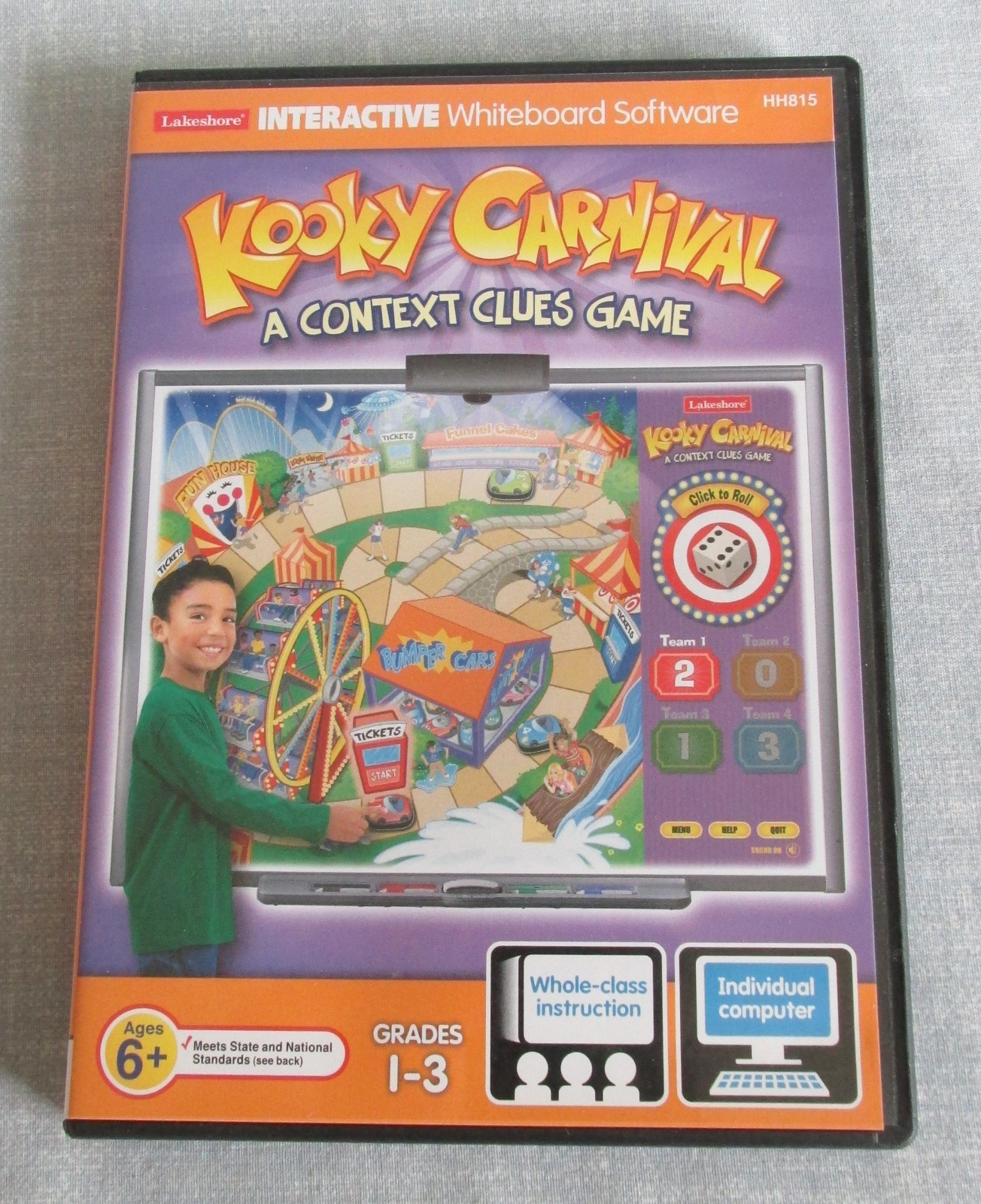 LAKESHORE INTERACTIVE WHITEBOARD SOFTWARE ~ KOOKY CARNIVAL ~ PC/MAC CD-ROM